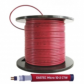 Греющий кабель EASTEC MICRO V10-CTW пищевой для установки внутрь трубы (Корея)